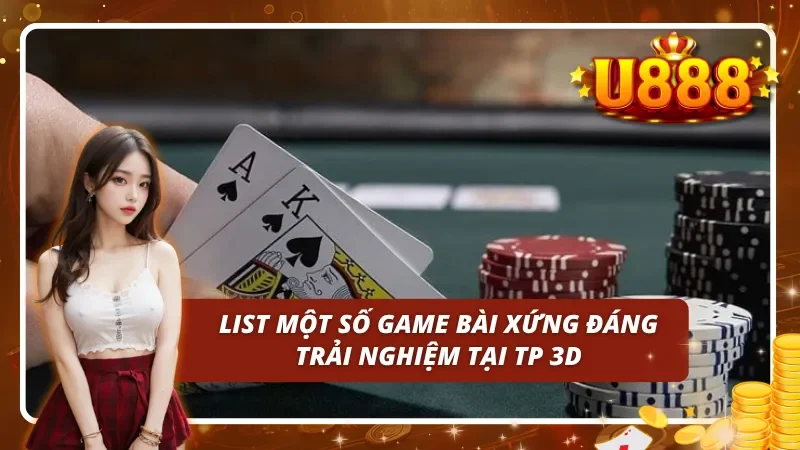 03 siêu phẩm nên thử dù chỉ một lần tại game bài TP 3D