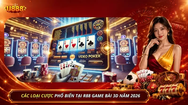 Điểm qua các loại cược R88 Game Bài phổ biến