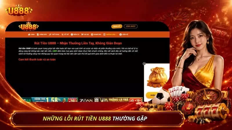 Khám phá những lỗi thường gặp trong quá trình rút tiền